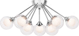 Quoizel PCSB1722C Nine Light Semi Flush Mount Spellbound Polished Chrome