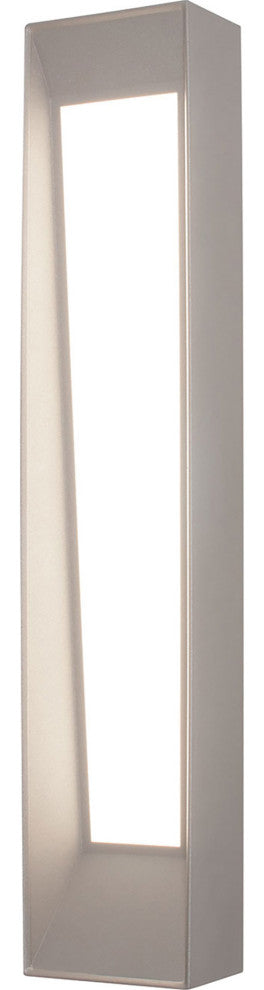 Rowan, LED 36" Wall Sconce, Textured Gray Finish, White Acrylic Shade