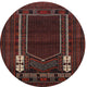 Ahgly Company Indoor Round Traditional Area Rugs, 4' Round