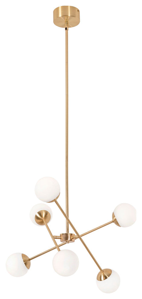 Pearl 24'' LED Pendant, Satin Brass