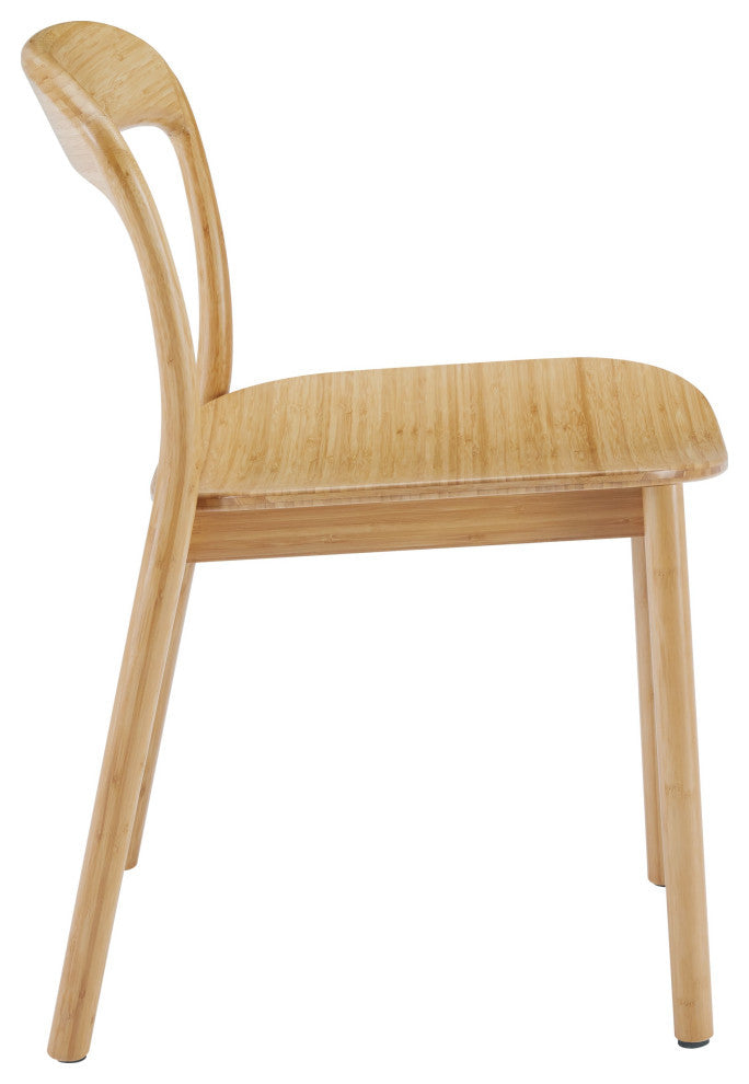 Hanna Dining Chair Bamboo Seat, Wheat, Set of 2