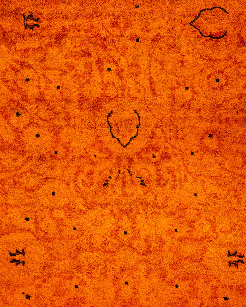 Fine Vibrance, One-of-a-Kind Hand-Knotted Area Rug Orange, 9' 3" x 11' 6"