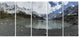 New Zealand Mountains Panorama, Large Landscape Canvas Art, 60"x28", 5 Panels