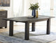 Modus Meadow 7 Piece Rectangular Dining Set With Uphostered Chair, Graphite
