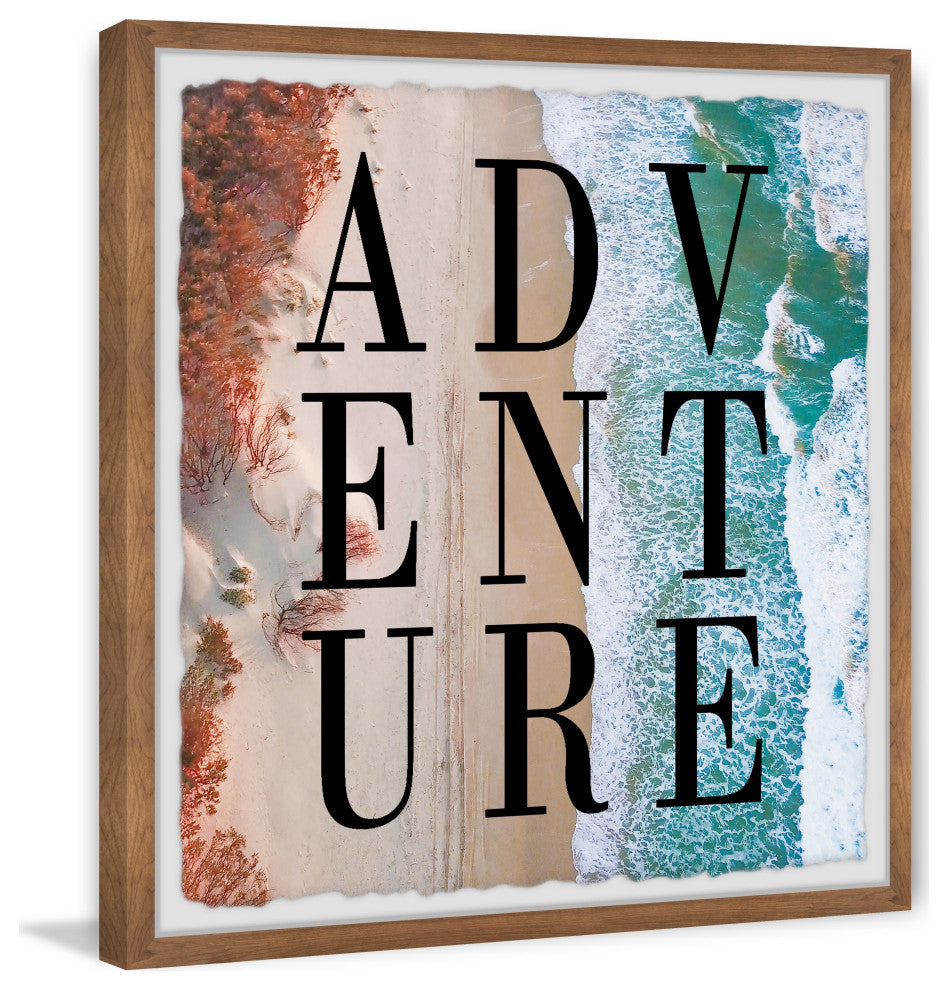 "Let the Adventure Begin" Framed Painting Print, 18x18