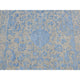 Blue Jacquard Hand Loomed Wool/Silk Pomegranate Design Runner Rug 2'5"x10'1"