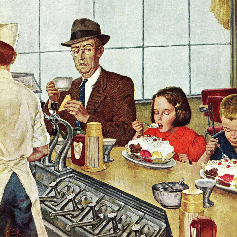 "Banana Split" Painting Print on Canvas by Amos Sewell