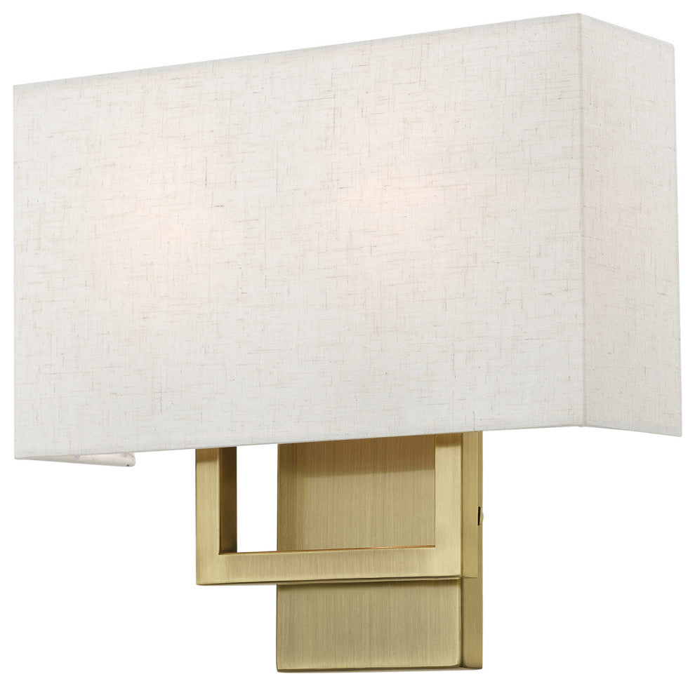 Livex Lighting 50994-01 2 Light Antique Brass ADA Sconce