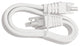 Vera, LED Undercabinet Connecting Cable, 12", White Finish