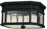 Generation Lighting OL5413 Cotswold Lane 2 Light 12"W Flush Mount - Black