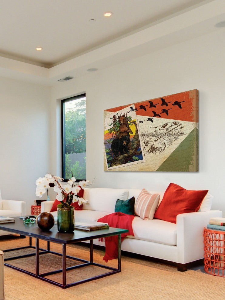 "Great Outdoors 1" Painting Print on Canvas by Saturday Evening Post