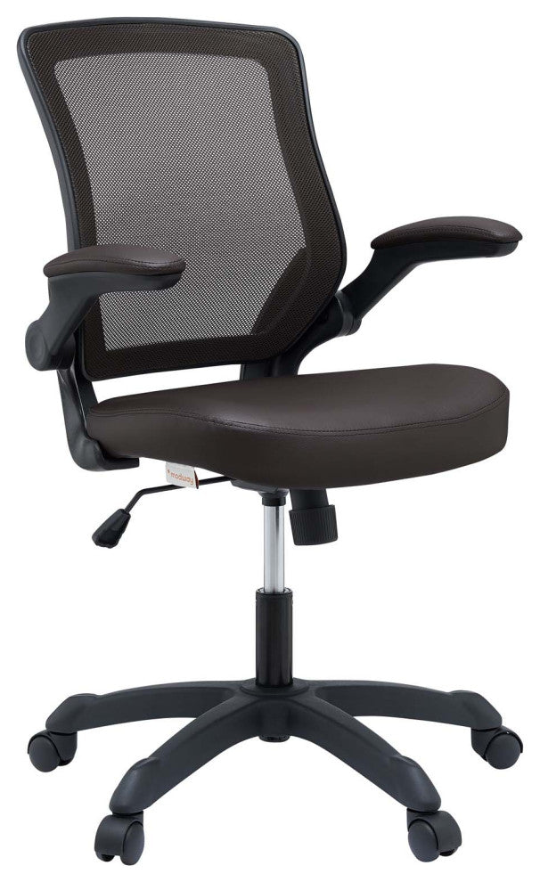 Brown Veer Vinyl Office Chair