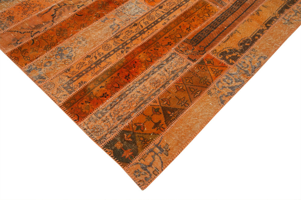 Rug N Carpet - Handwoven Oriental 6' 8" x 10' 0" Antique Patchwork Area Rug