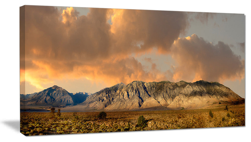 "Sierra Nevada Mountain" Landscape Wall Art Canvas Print, 40"x20"