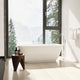 Sarnia Flat Bottom Freestanding Acrylic Soaking Bathtub, 67"