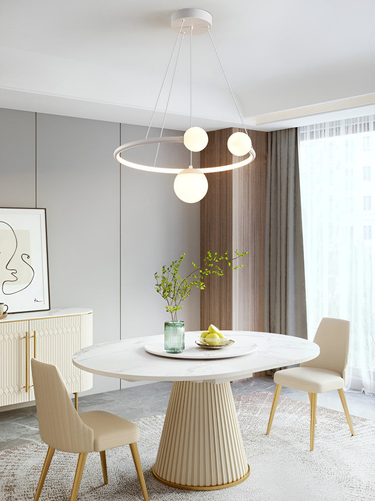 Broc | Pendant Lamp in the Shape of Hanging Balls, White