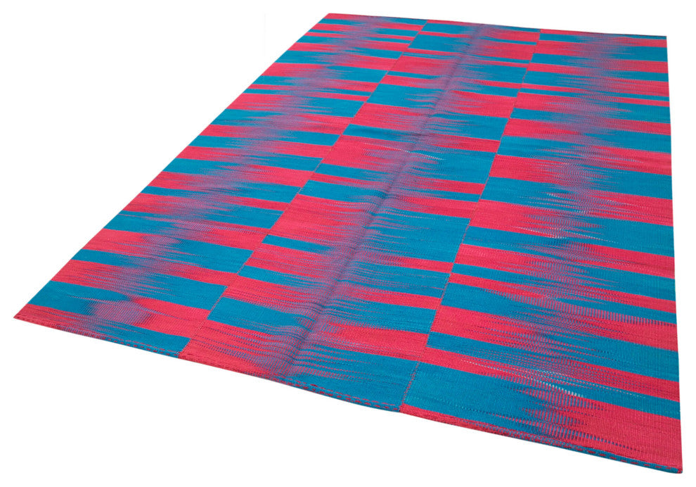 Rug N Carpet - Hand-knotted Oriental 6' 8'' x 9' 2'' Flatweave Wool Kilim Rug