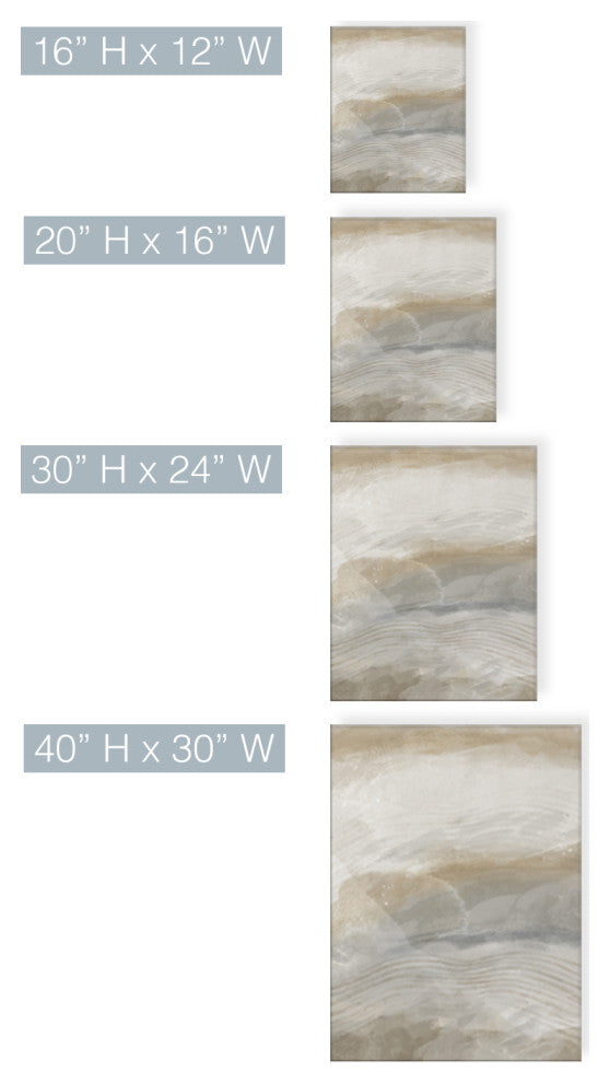 Abstract Neutral CXLV' Canvas Wall Art by ChiChi Decor, 30"x24"