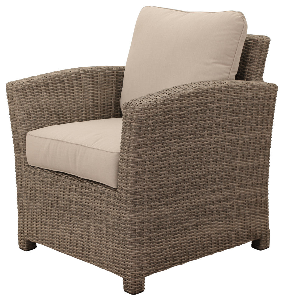 Courtyard Casual Capri 6 Piece Sofa Seating Set With Chow Table