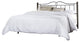 Hillsdale Dumont Metal King Headboard With Wood Post and Frame