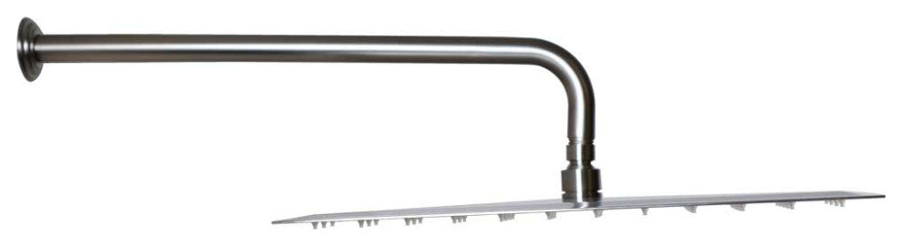 16" Square Shower Head With 19" Shower Arm, Satin Nickel
