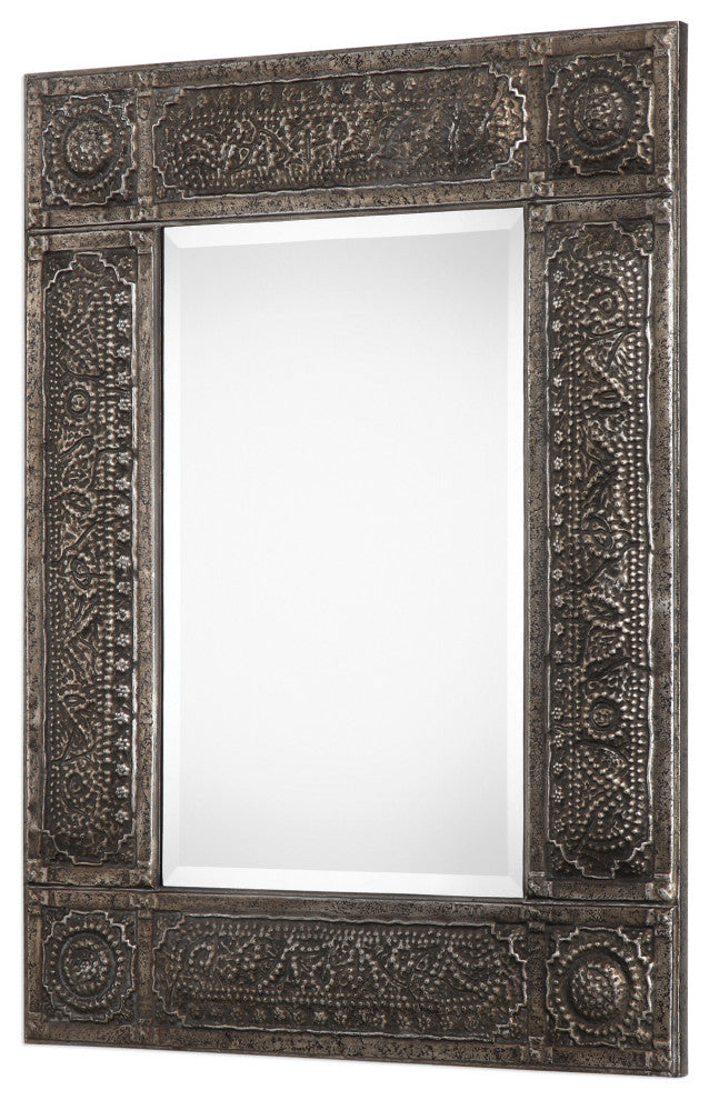 40" Farmhouse Brown Rectangle Mirror