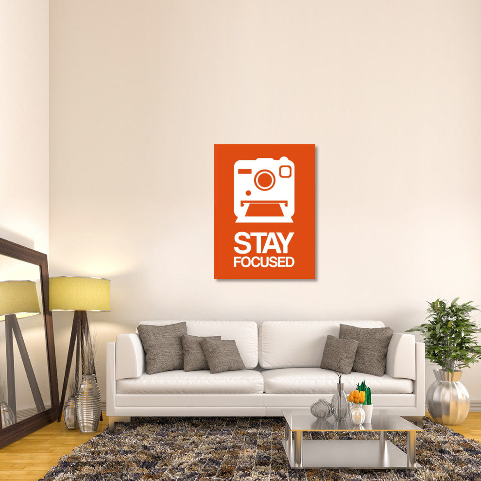 "Stay Focused Polaroid Camera Poster 3" Fine Art Print