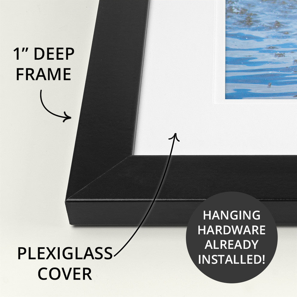 "Cradle Mountain Stream" Black Framed Art Print, 26"x20"x1"