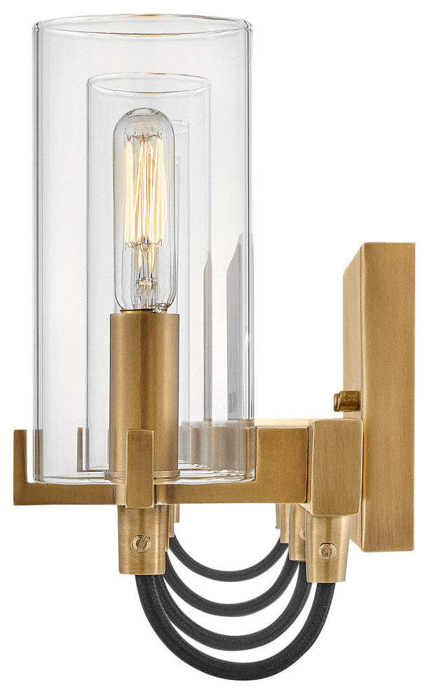 Hinkley Ryden Large Four Light Vanity, Heritage Brass
