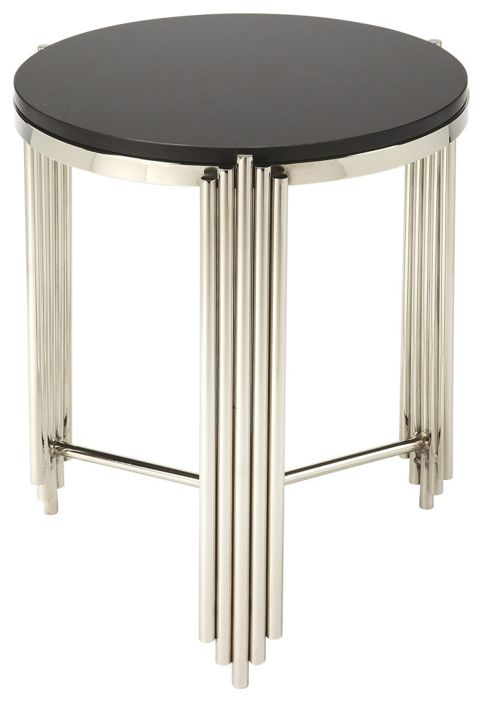 Butler Khalifa Black Granite End Table