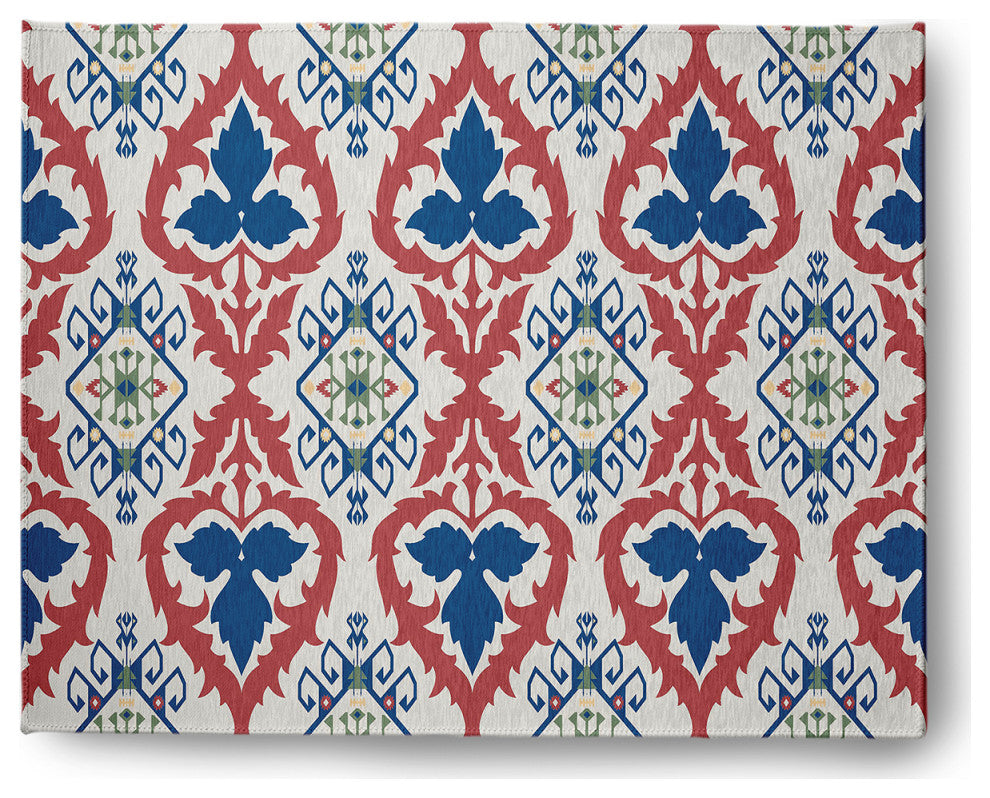 Bombay Spring Chenille Rug, Dark Cobalt Blue, 8'x10'