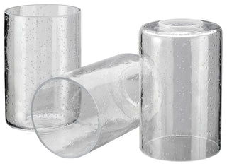 23615-03 Replacement Clear Seeded Vanity Glass Shade,3 Pack.