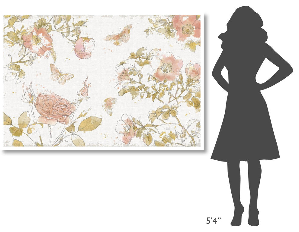 "Watery Blooms I" Digital Paper Print by Katie Pertiet, 62"x42"