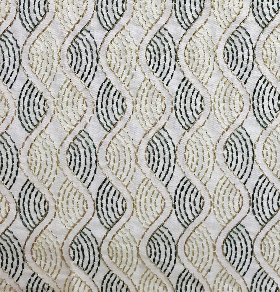 Enigma Twist Luxury Throw Pillow in Blue, Beige Colors, 22"x22"