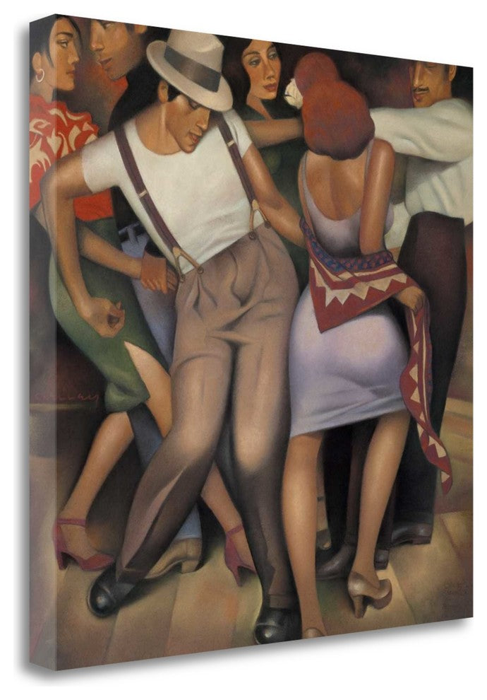 "Latino Jazz" By Gary Kelley, Giclee Print on Gallery Wrap Canvas, Ready to Hang