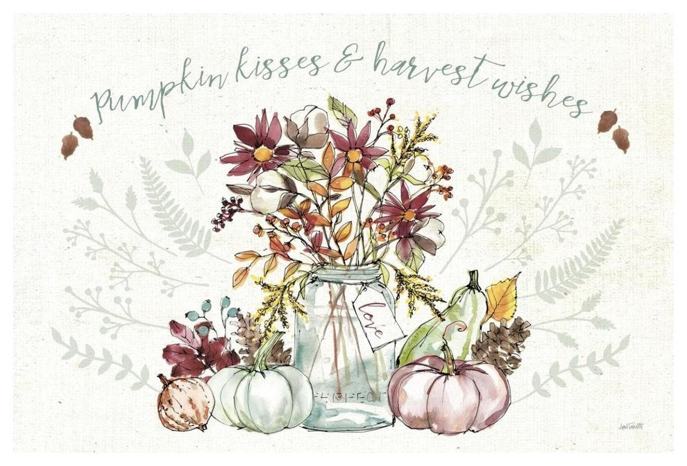 "Festive Foliage I" Digital Paper Print by Anne Tavoletti, 50"x34"