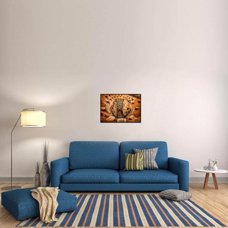 "Casa Mila La Pedrera Barcelona." Framed Canvas Giclee by Massimo Cuomo, 31x22"