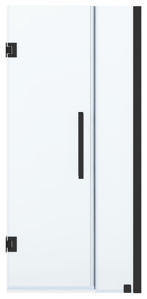 Panama 33 7/8-35 1/16"Wx72"H Alcove Hinge Shower Door Black