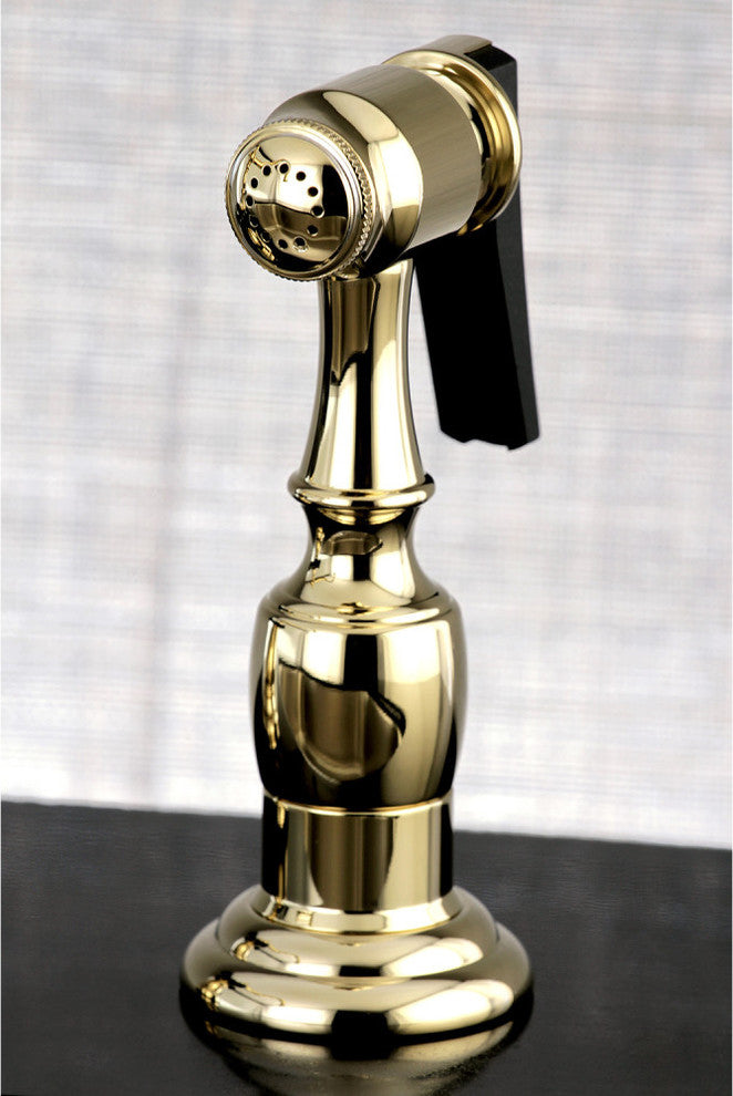 Kingston Brass Centerset Kitchen Faucet, Polished Brass
