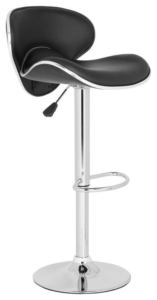 Safavieh Shambi Swivel Barstool, Black