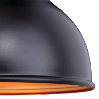 Delano 11" Outdoor Pendant Oil Burnished Bronze and Light Gold