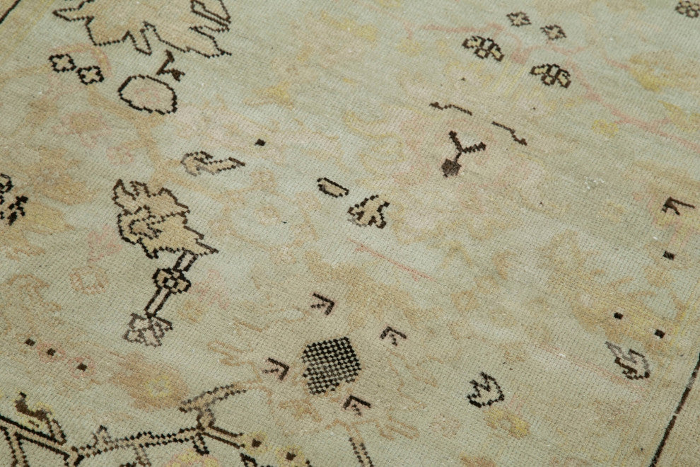 Rug N Carpet - Handmade Oriental 2' 11" x 11' 10" Runner Oushak Area Rug