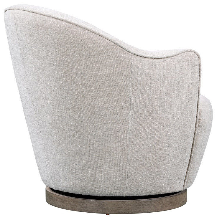 Ferguson Accent Chair With Swivel, Off White