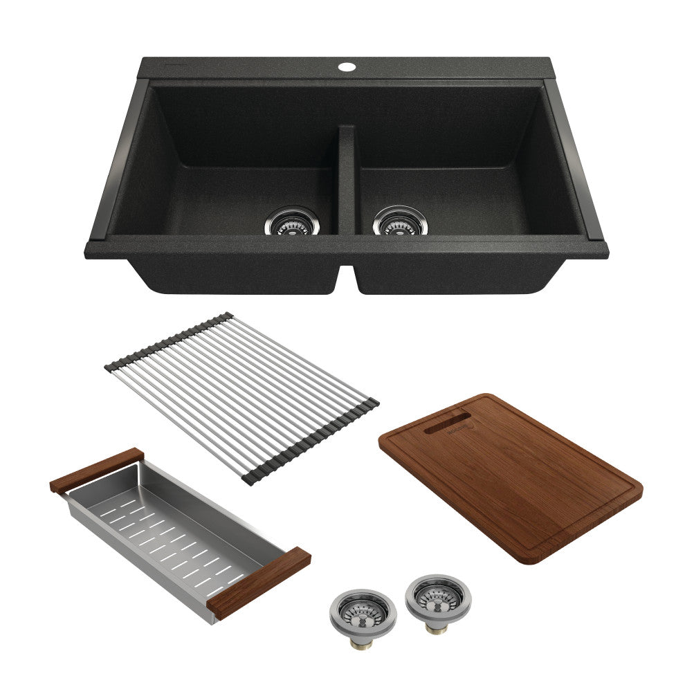 BOCCHI 1618-505-0126 Undermount 33 Metallic Black