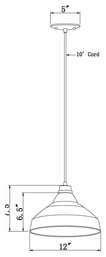 1 Light Cord-Hung Glass Mini Pendant, Brushed Nickel, Clear Glass