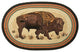 Earth Rugs OP-240 Buffalo Oval Patch 20" x 30"
