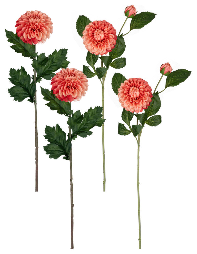 Dahlia, Set of 4, 24"H, 29"H Polyester