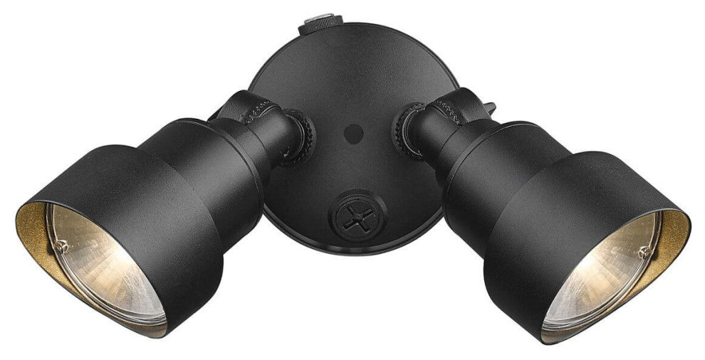 10" LED Adjustable Head Outdoor Floodlight, Matte Black