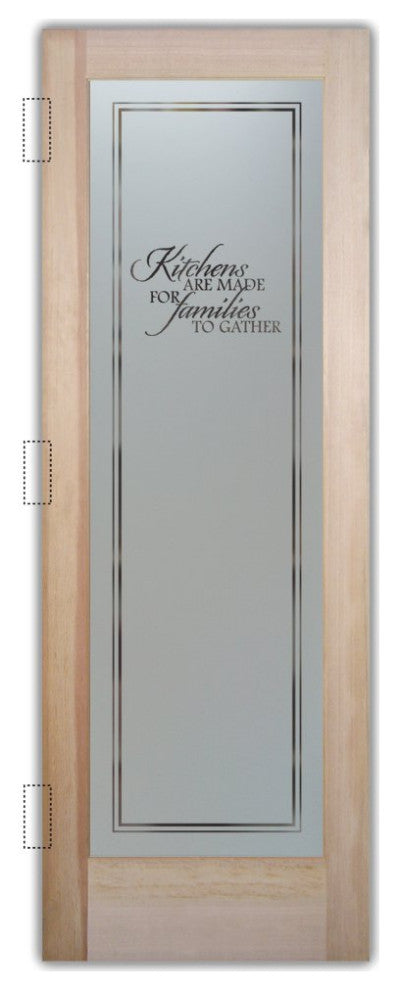 Pantry Door - Family Kitchen - Douglas Fir (stain grade) - 28" x 96" -...