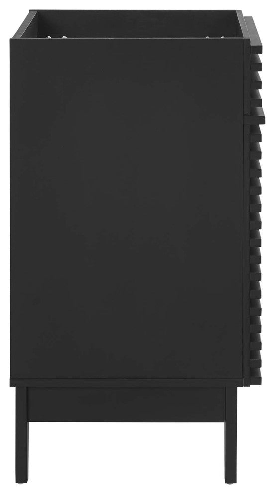 Render Bathroom Vanity Cabinet, Sink Basin Not Included, Black